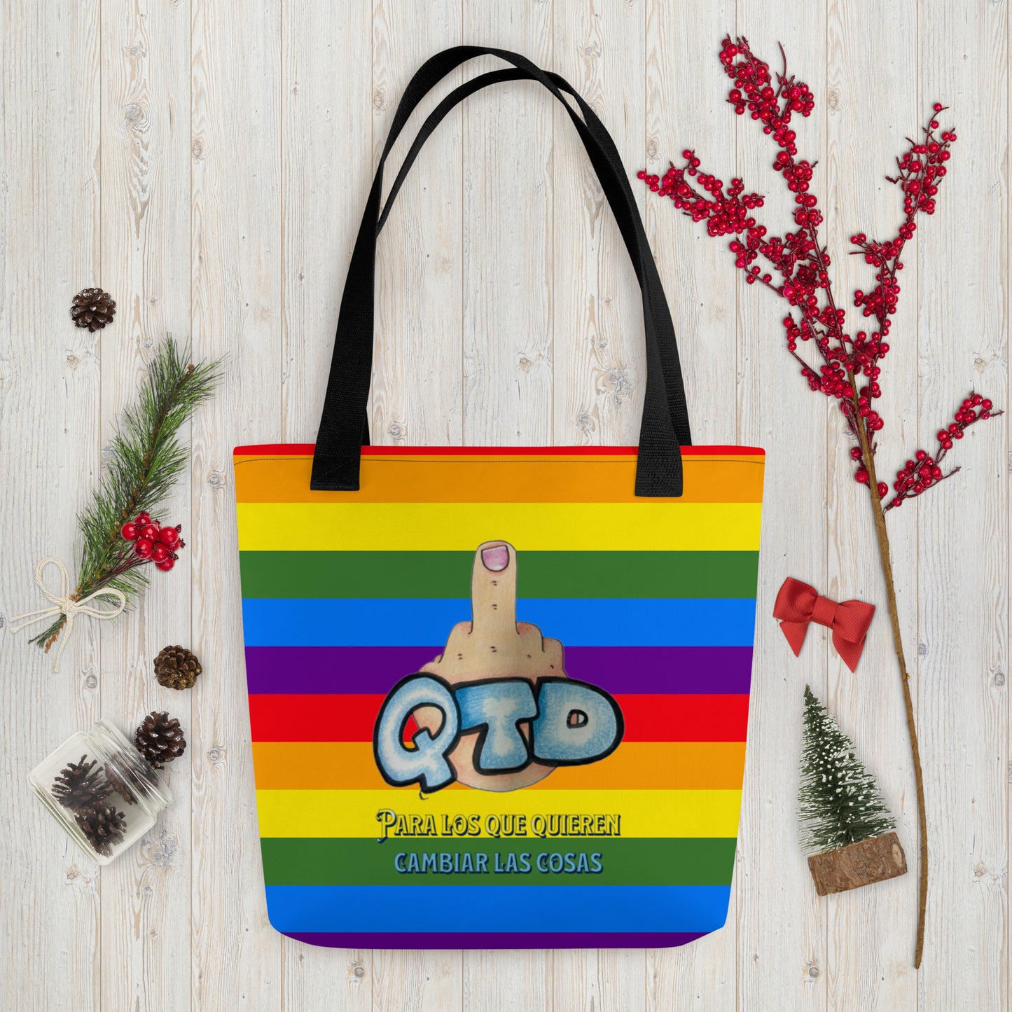 Bolsa de tela Arco Iris QTD