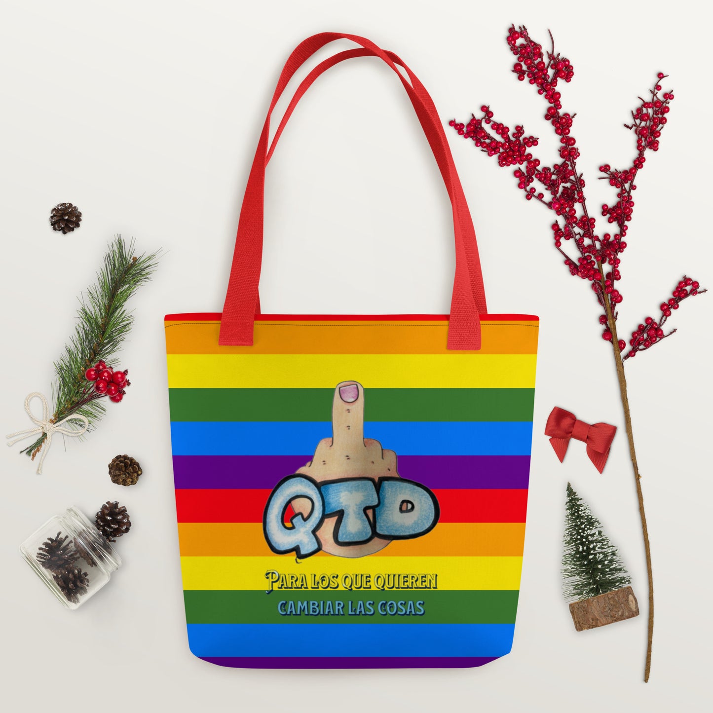 Bolsa de tela Arco Iris QTD
