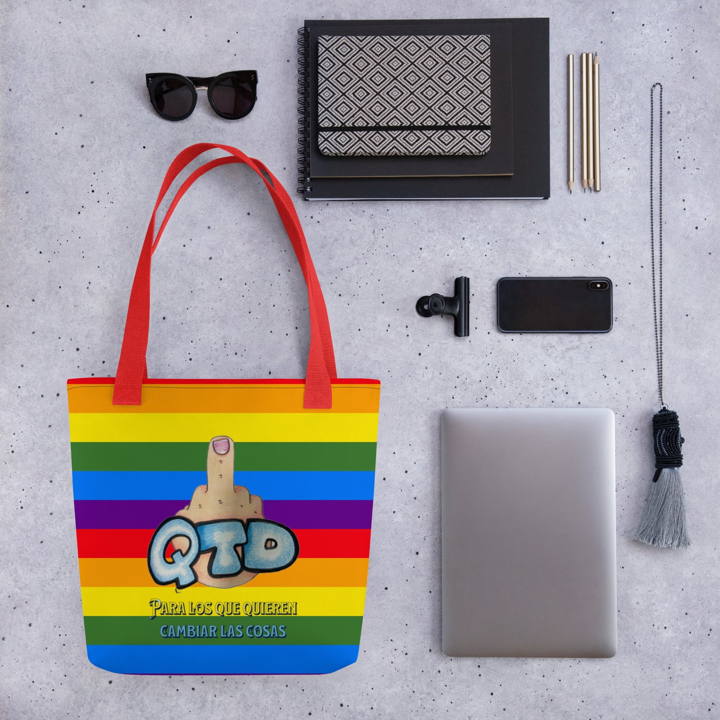 Bolsa de tela Arco Iris QTD