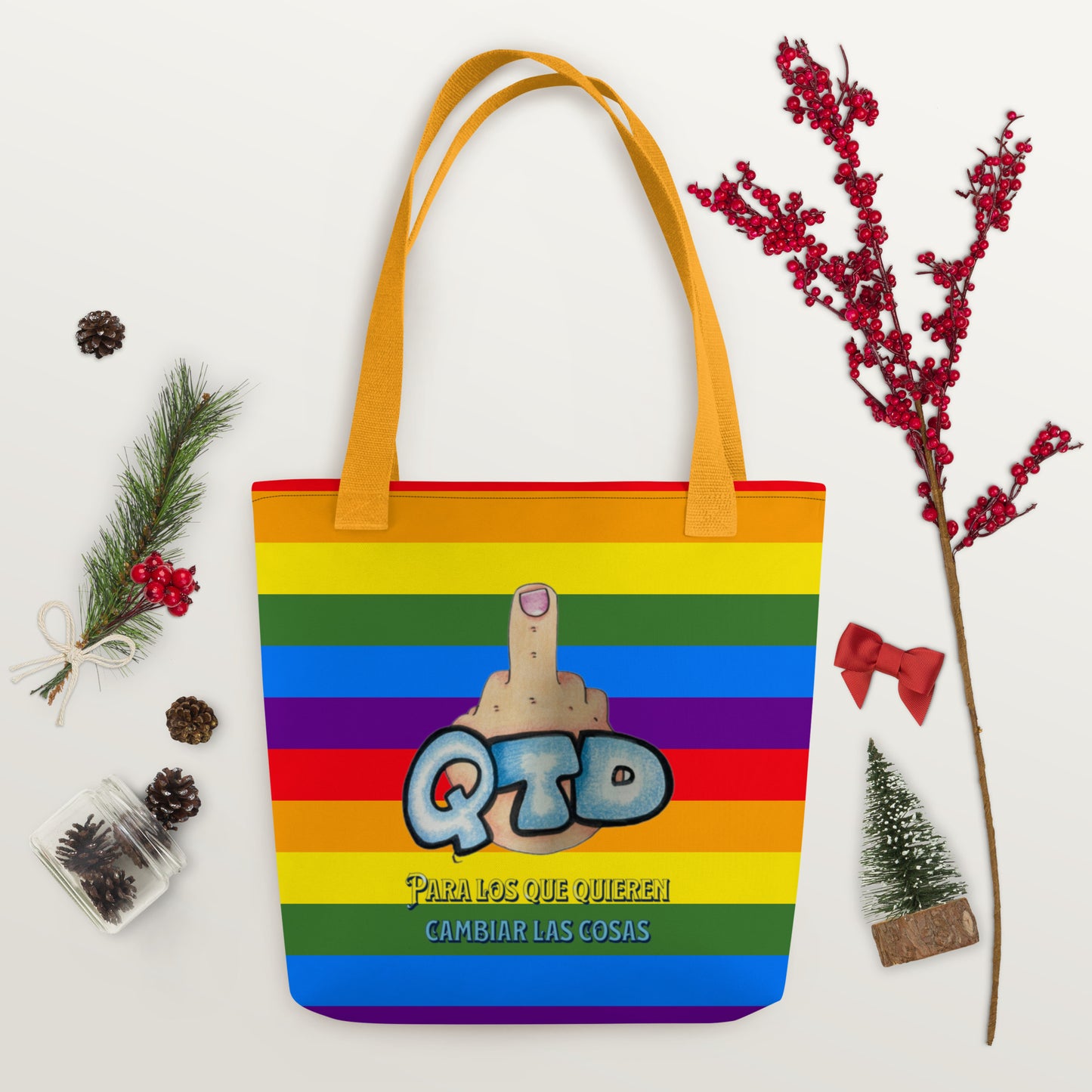 Bolsa de tela Arco Iris QTD
