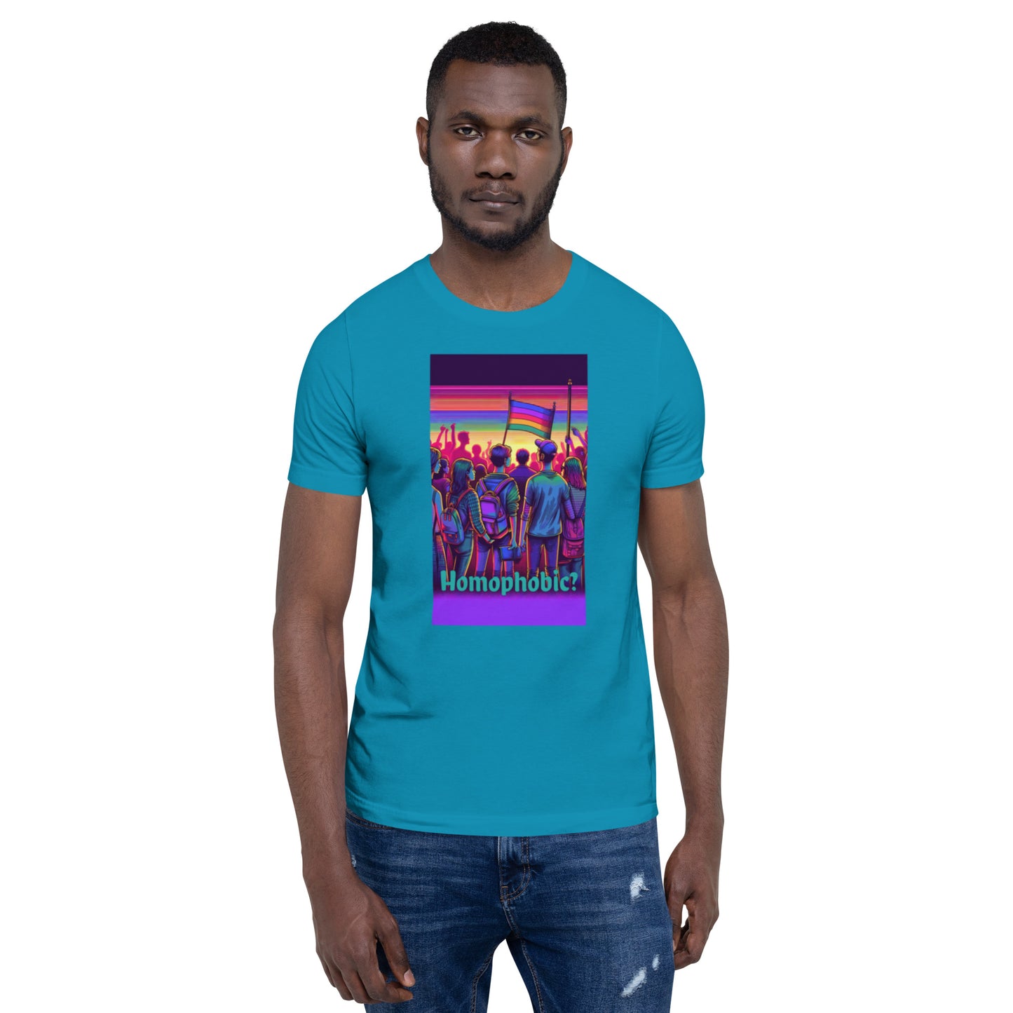 Camiseta unisex homofobia QTD