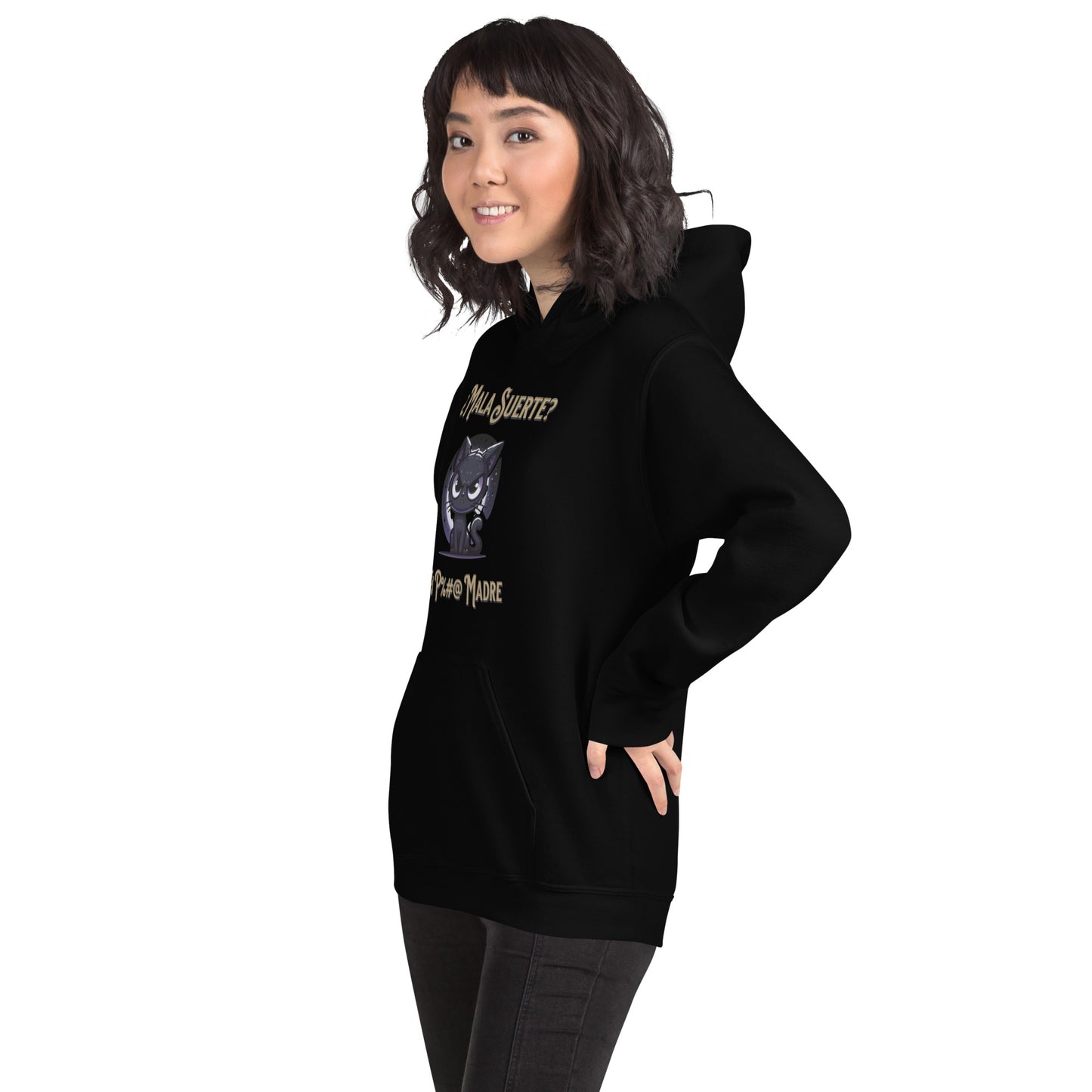 Sudadera Gato Negro QTD