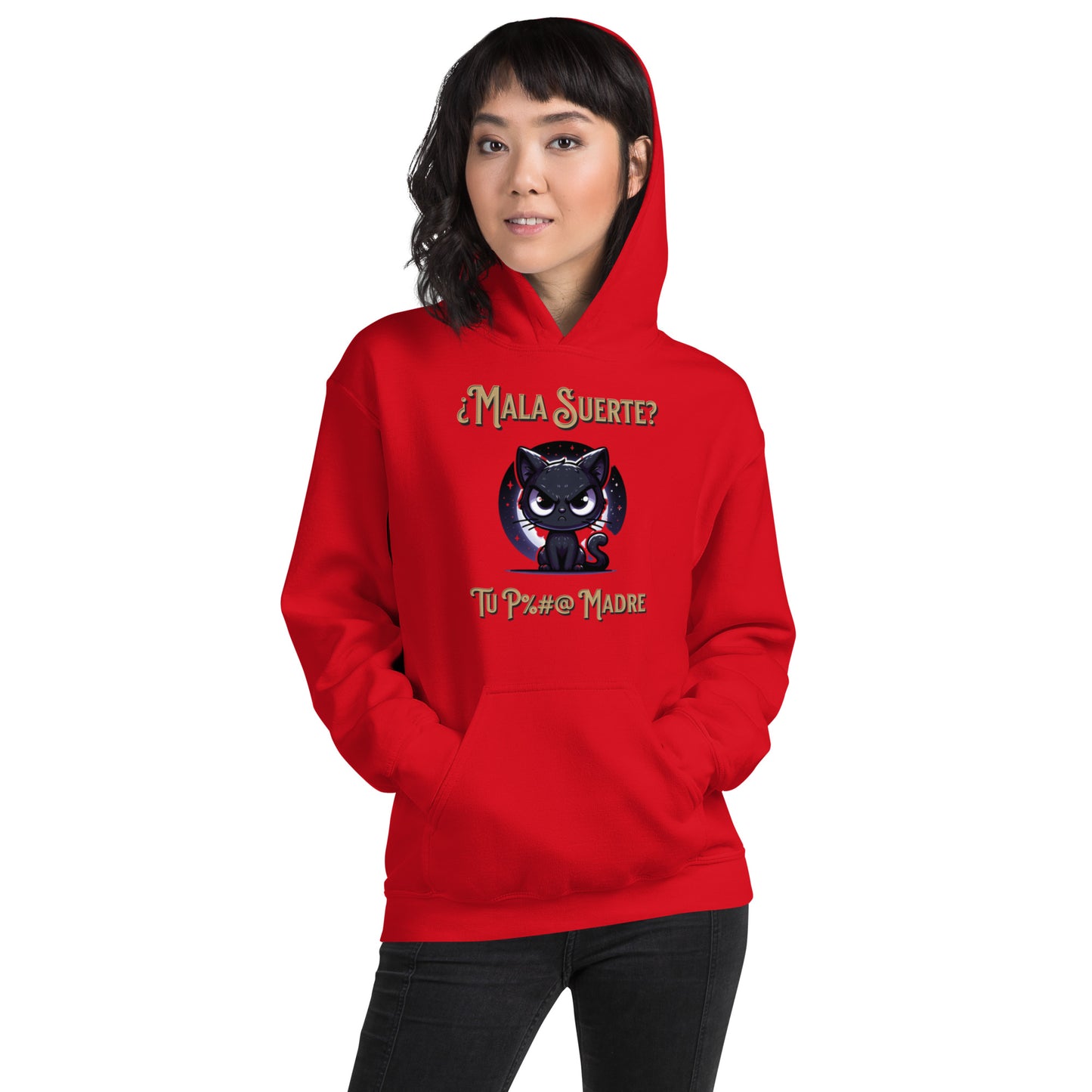 Sudadera Gato Negro QTD