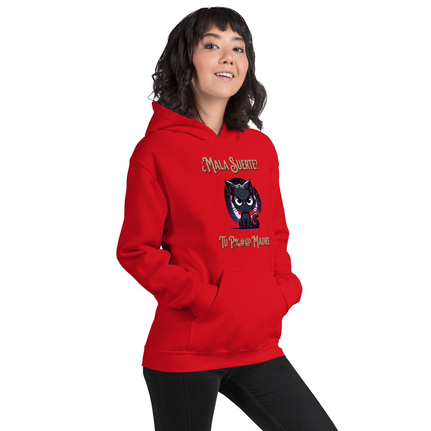 Sudadera Gato Negro QTD