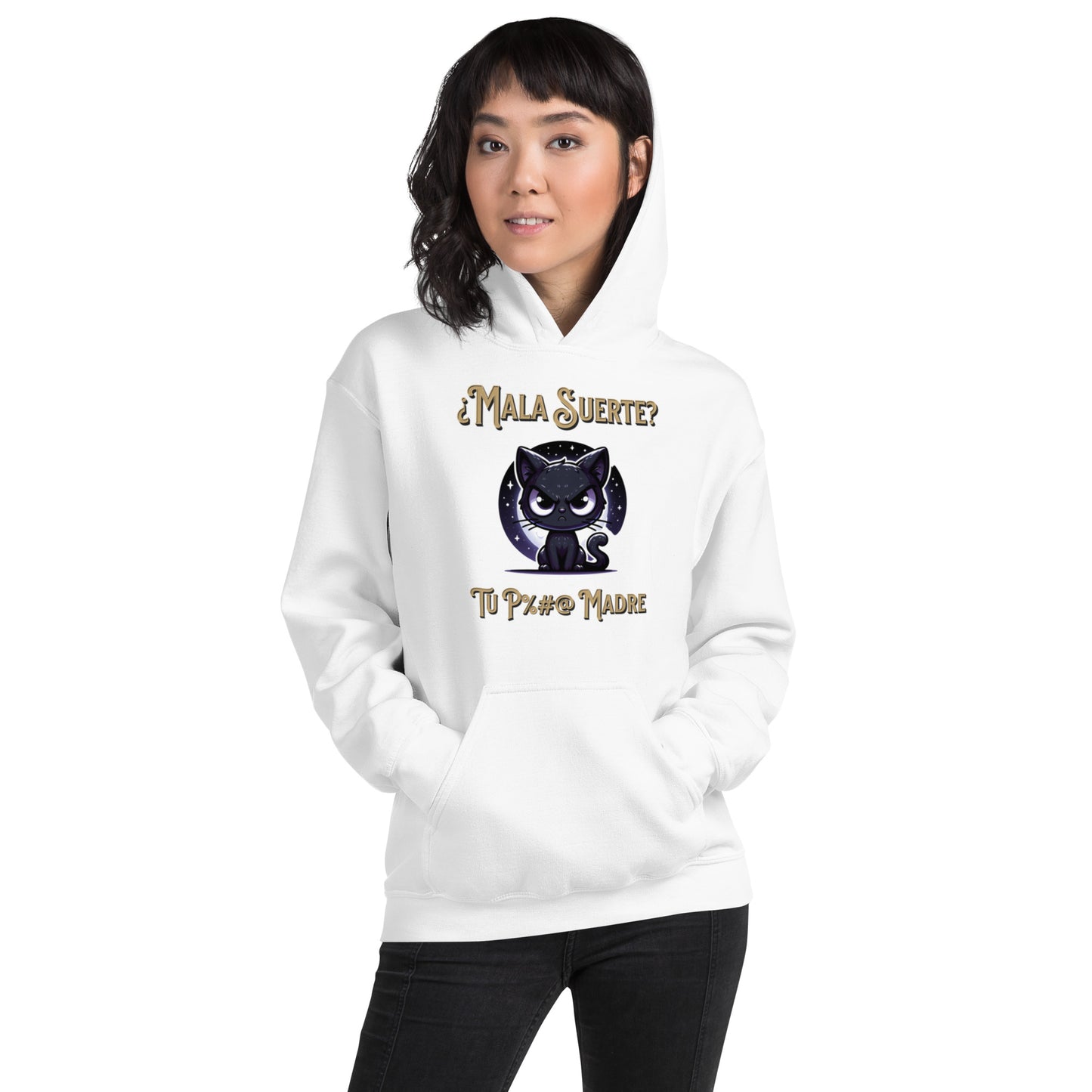 Sudadera Gato Negro QTD