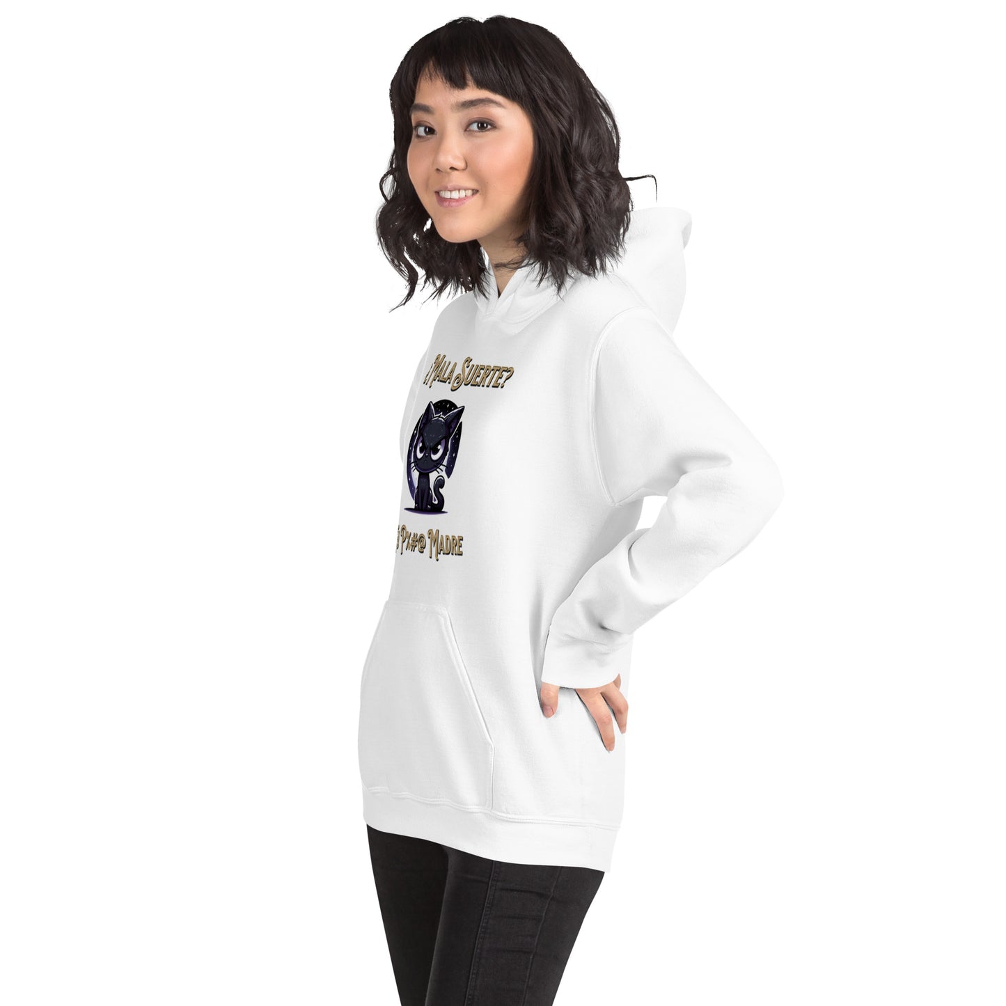 Sudadera Gato Negro QTD
