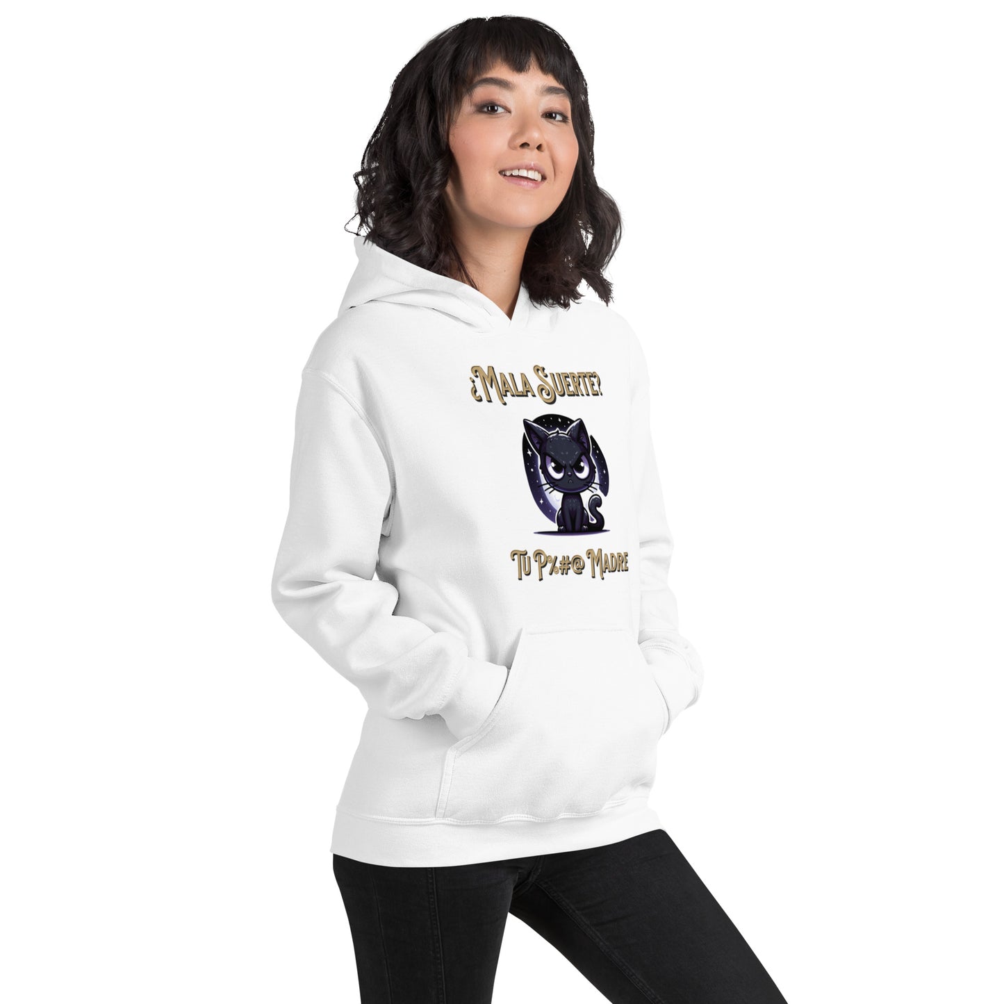 Sudadera Gato Negro QTD