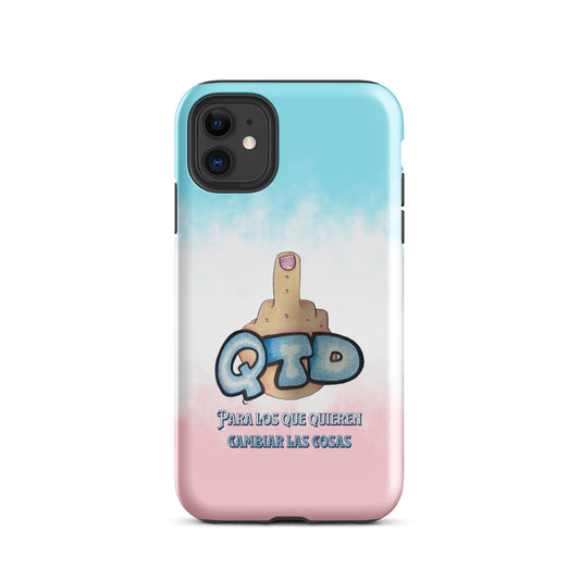 Funda dura para iPhone QTD Nubes