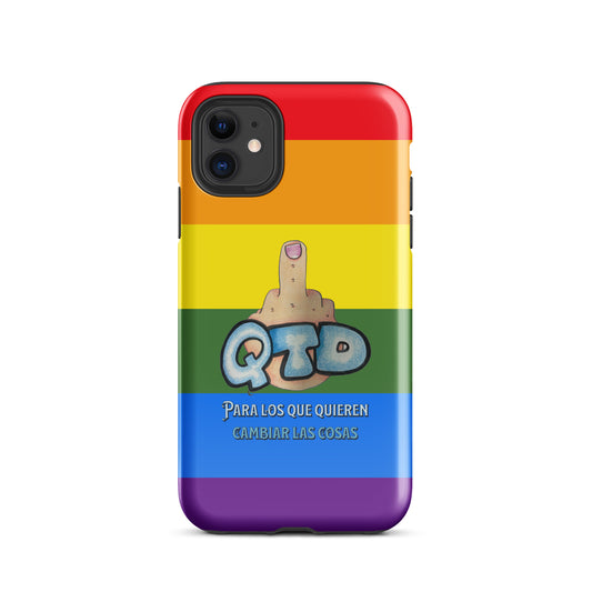 Funda dura para iPhone Arco Iris QTD