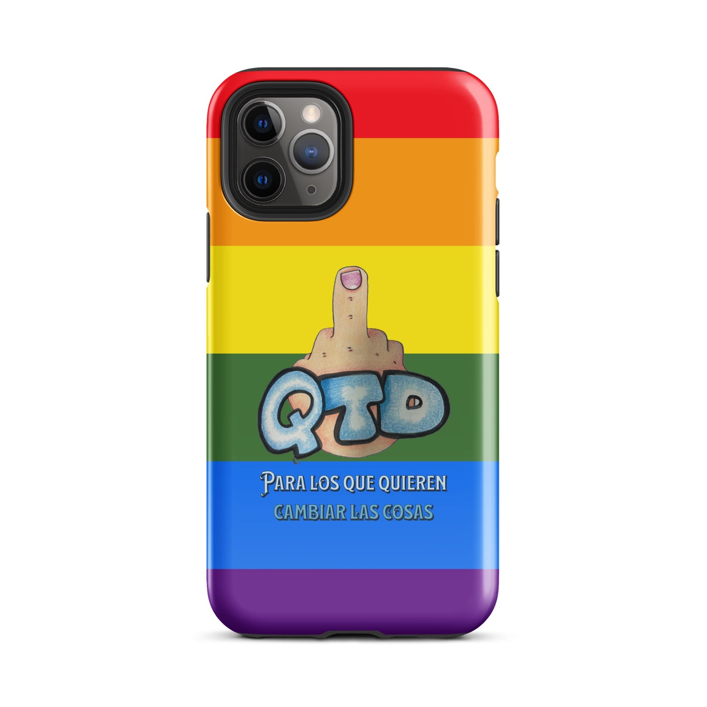 Funda dura para iPhone Arco Iris QTD