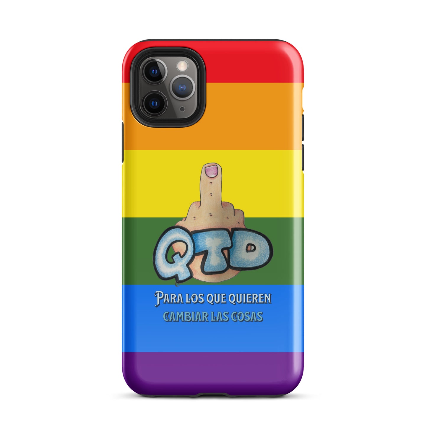 Funda dura para iPhone Arco Iris QTD