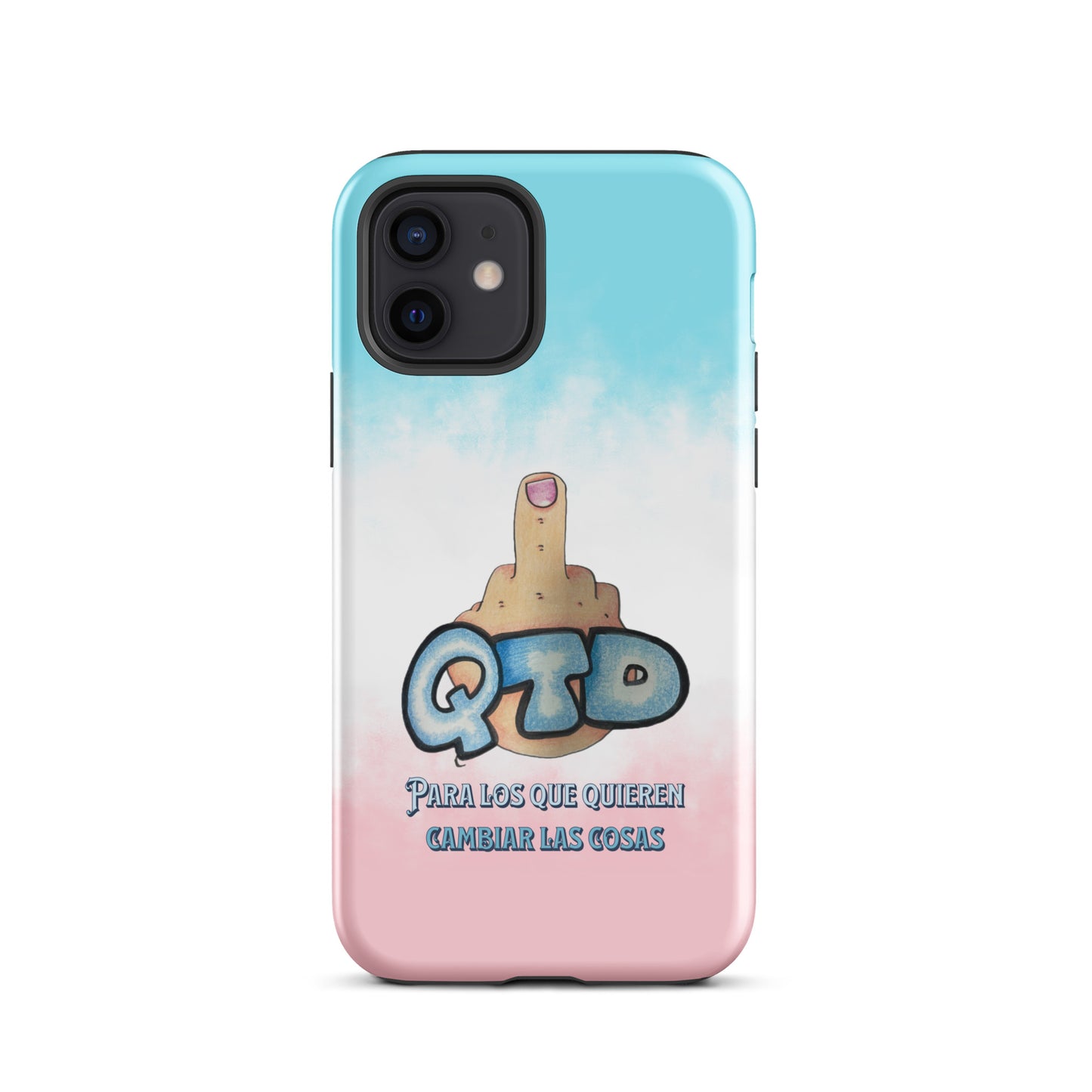 Funda dura para iPhone QTD Nubes