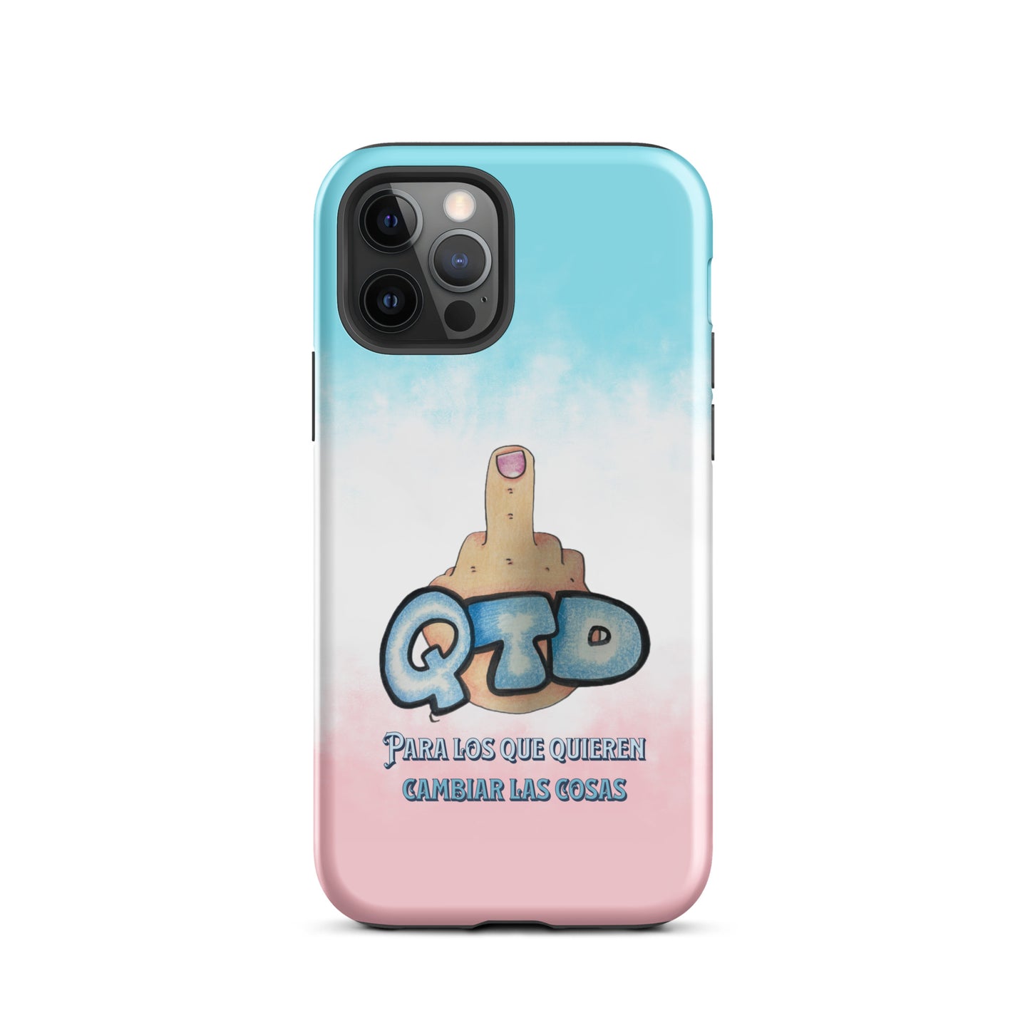 Funda dura para iPhone QTD Nubes