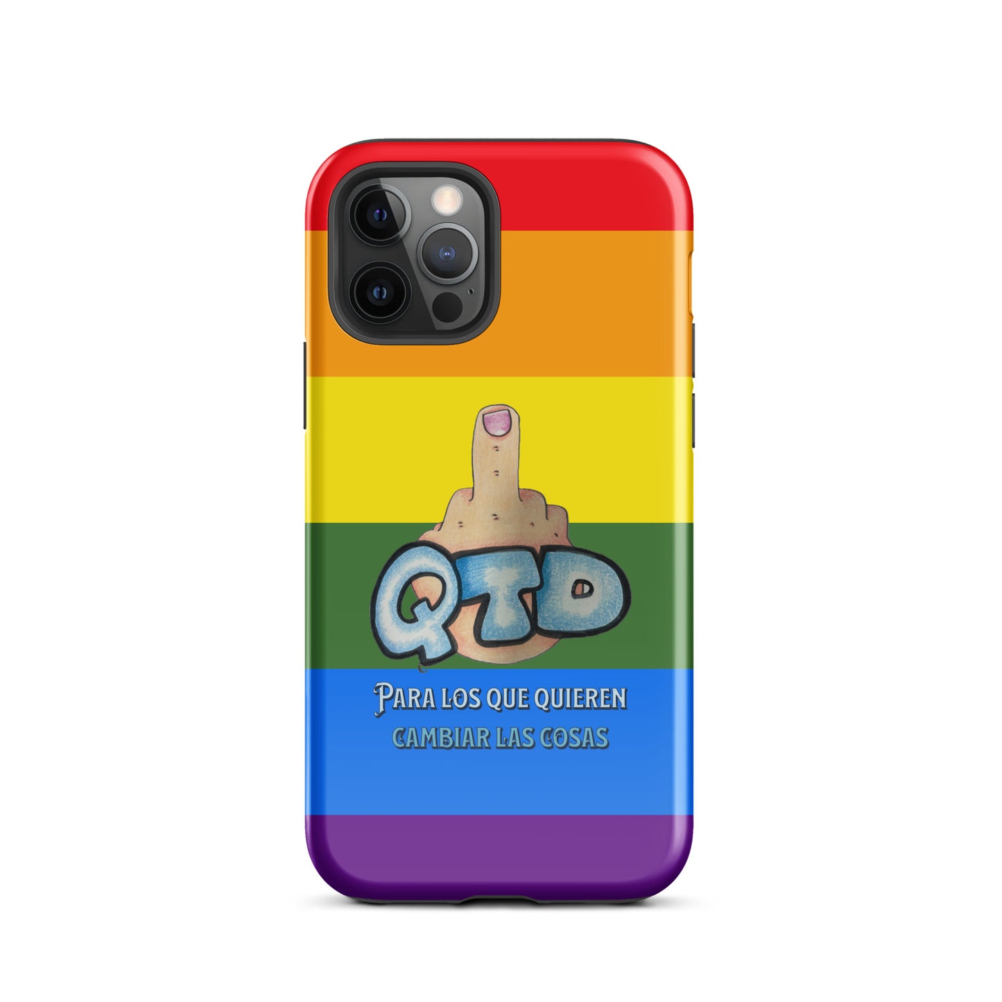 Funda dura para iPhone Arco Iris QTD