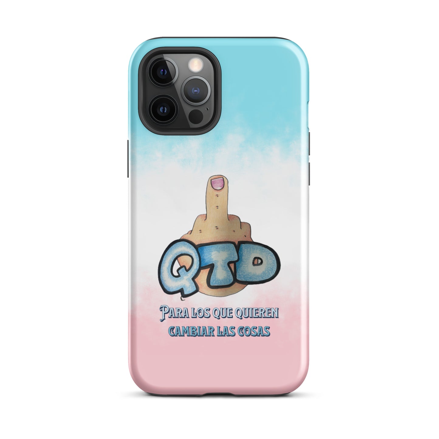 Funda dura para iPhone QTD Nubes