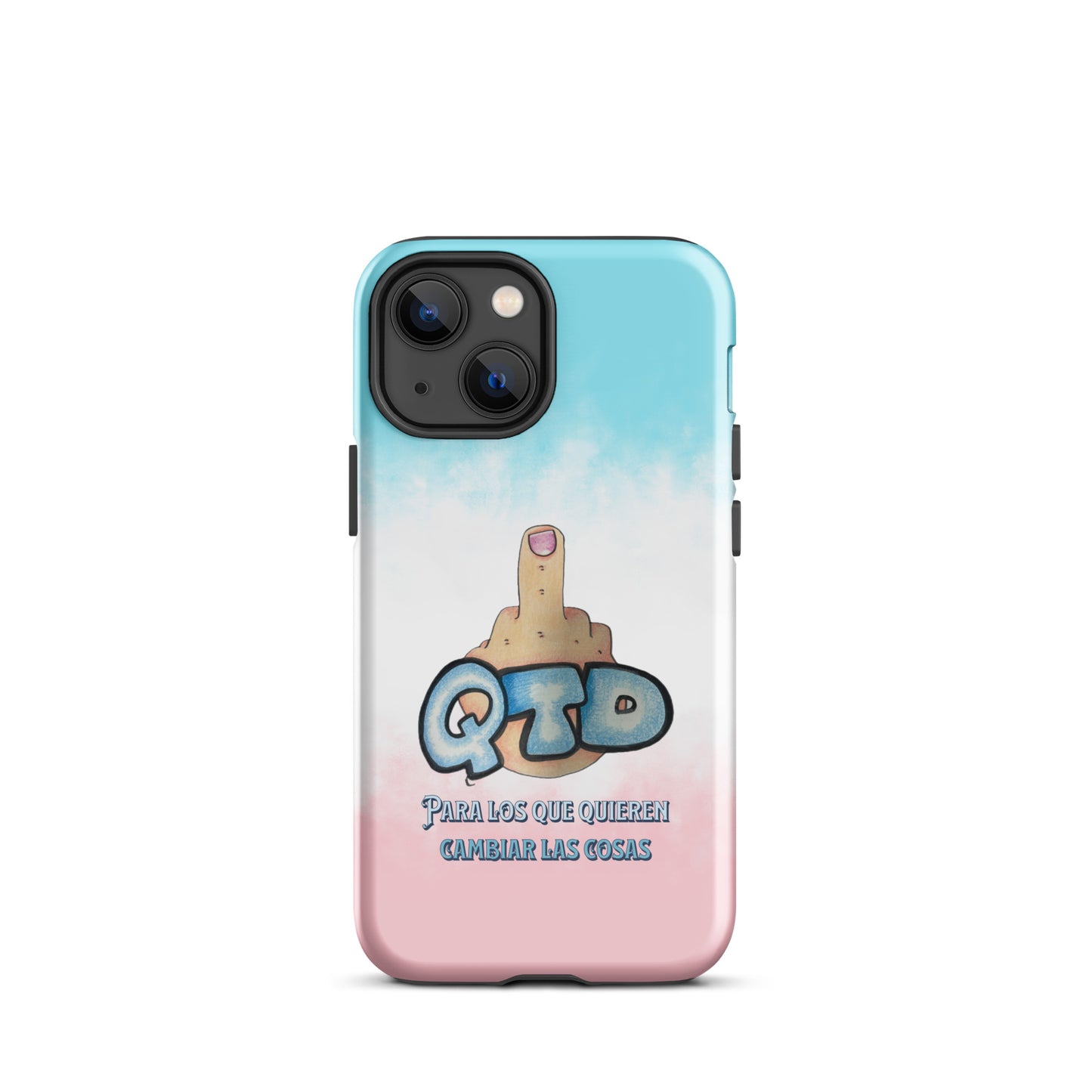 Funda dura para iPhone QTD Nubes