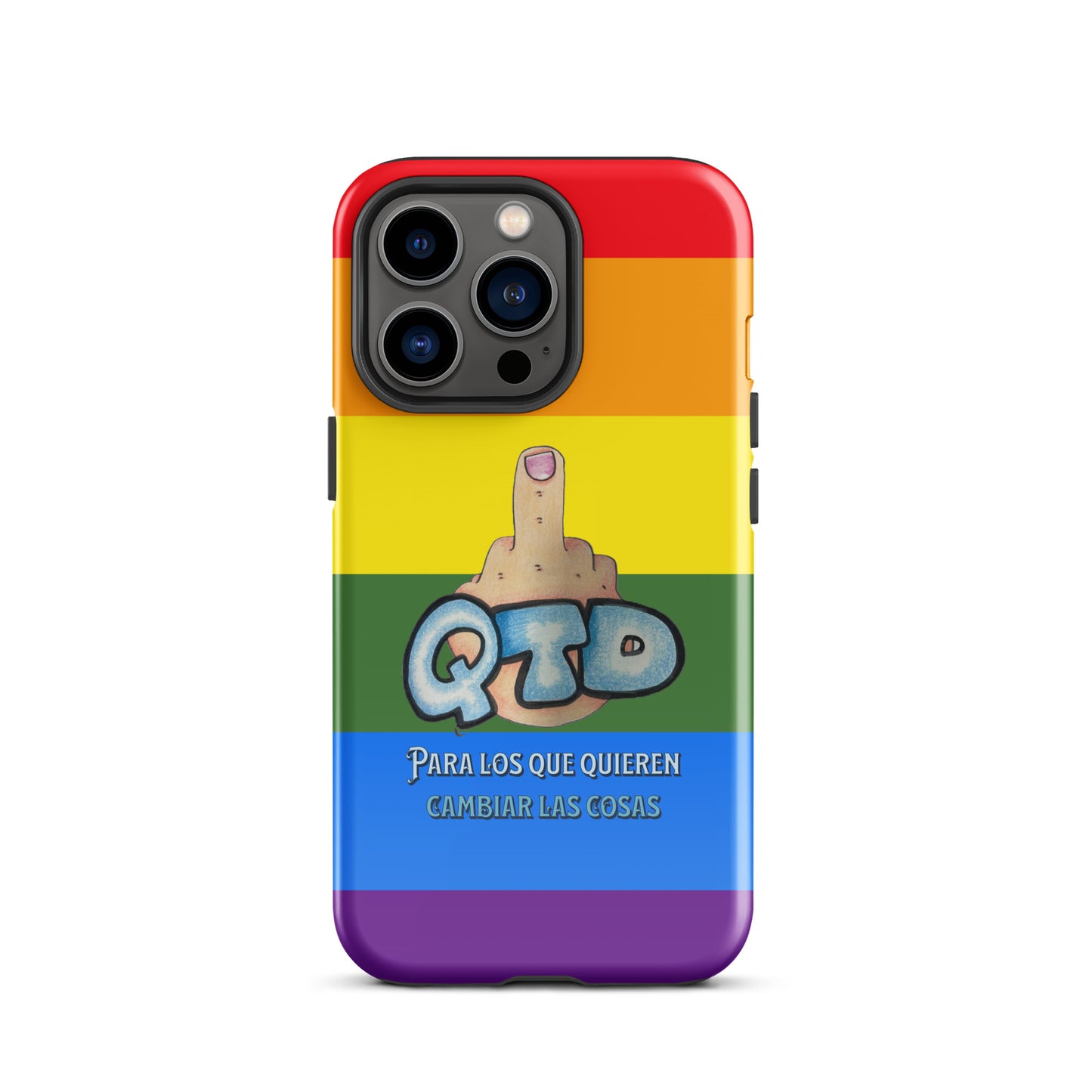 Funda dura para iPhone Arco Iris QTD