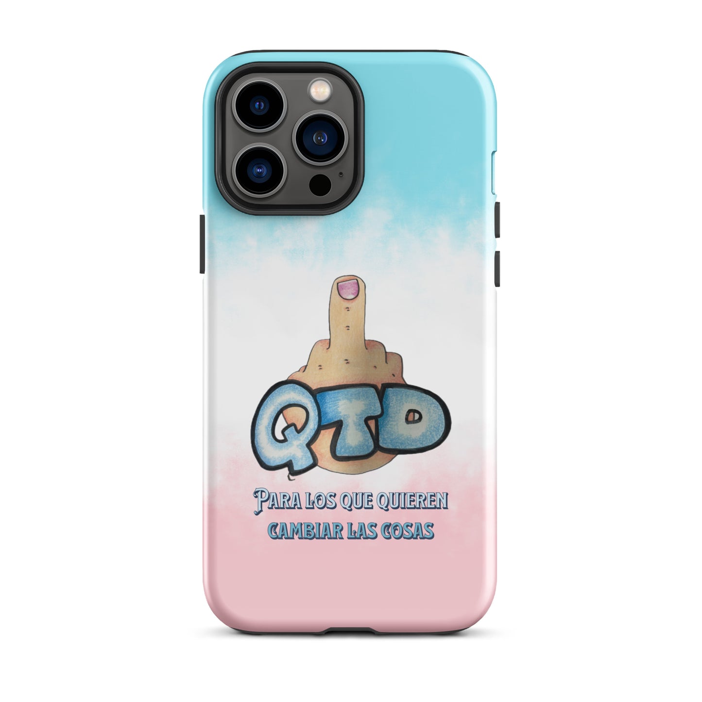 Funda dura para iPhone QTD Nubes