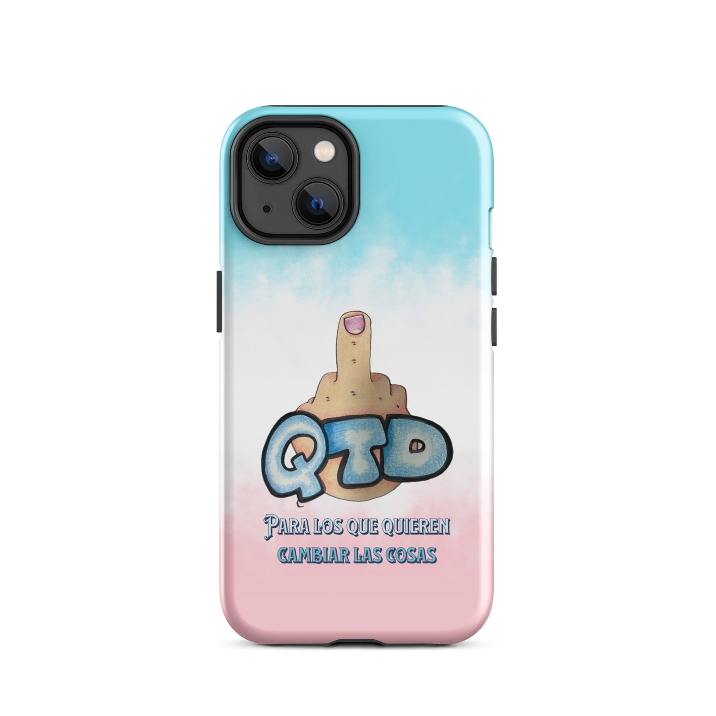 Funda dura para iPhone QTD Nubes