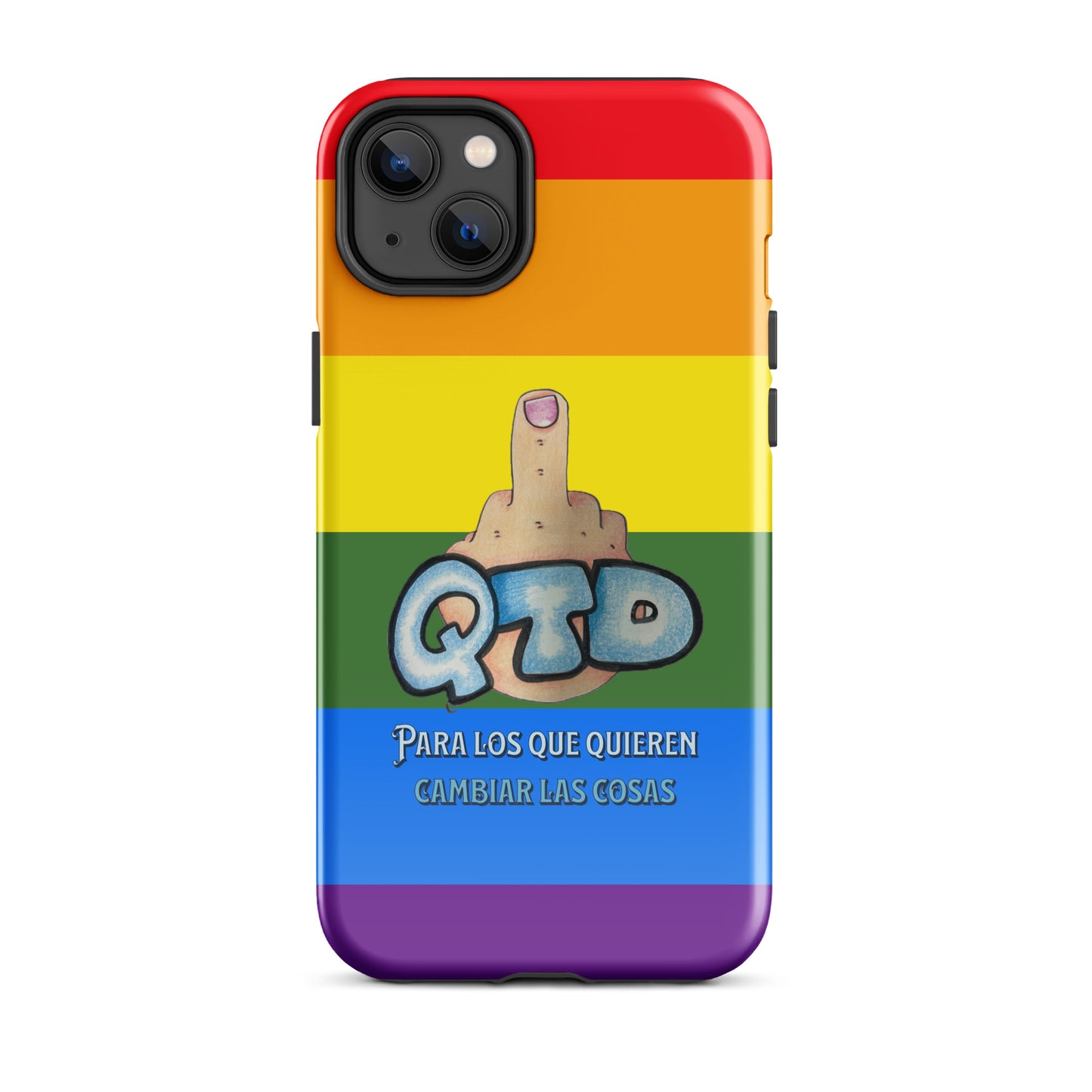 Funda dura para iPhone Arco Iris QTD