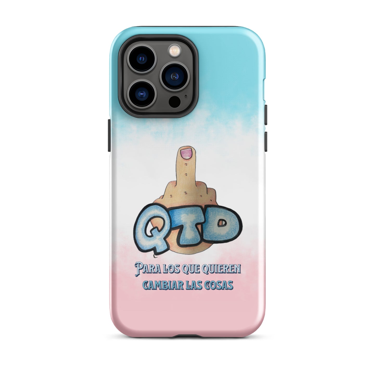 Funda dura para iPhone QTD Nubes