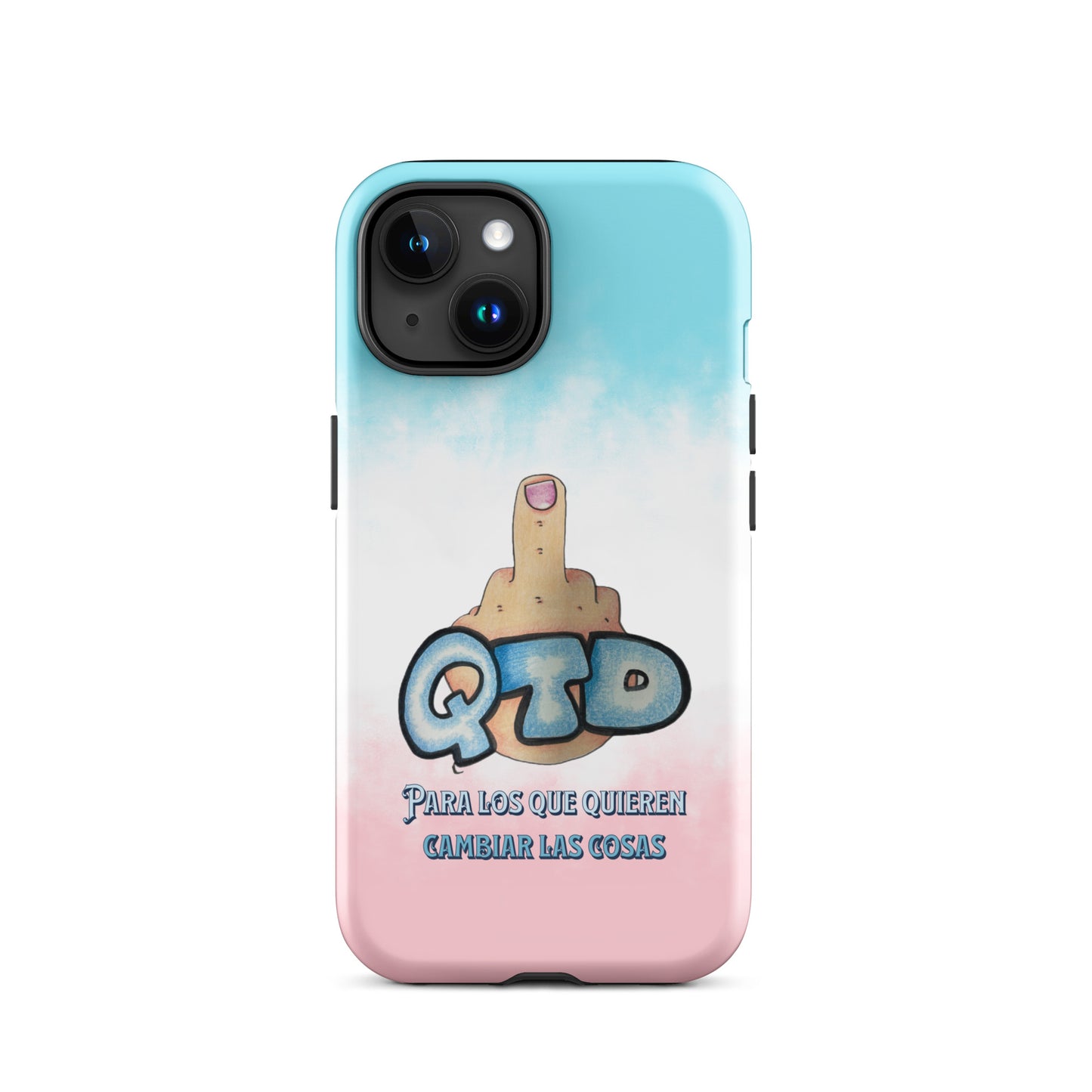 Funda dura para iPhone QTD Nubes