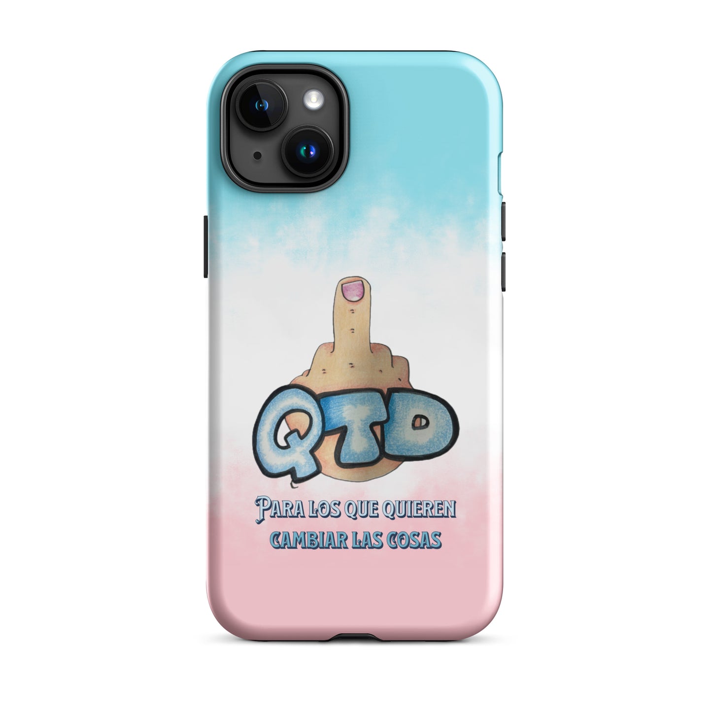 Funda dura para iPhone QTD Nubes