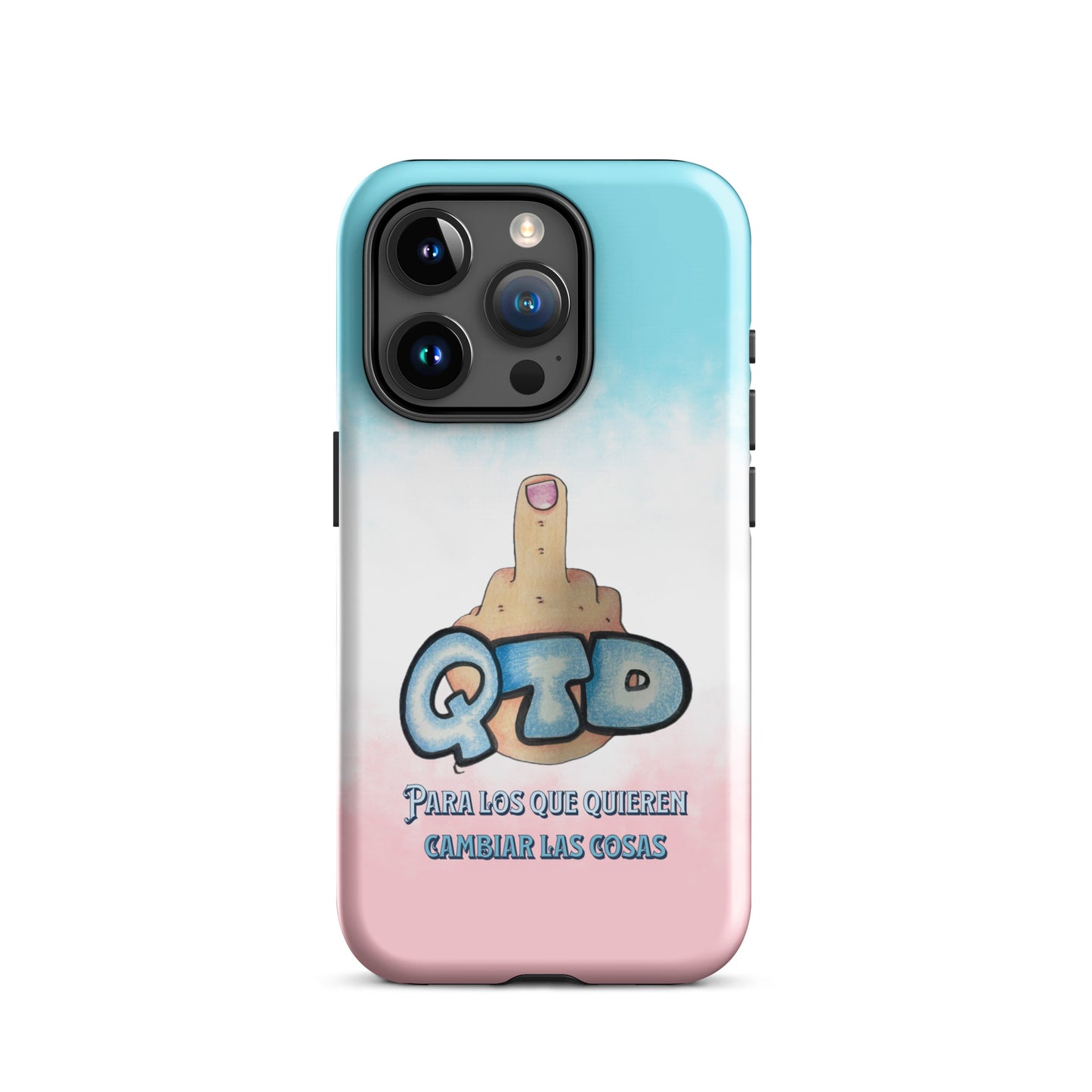 Funda dura para iPhone QTD Nubes