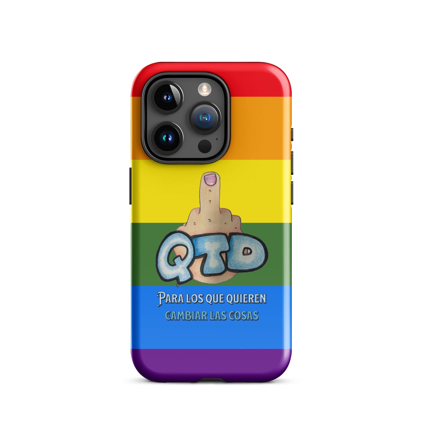 Funda dura para iPhone Arco Iris QTD