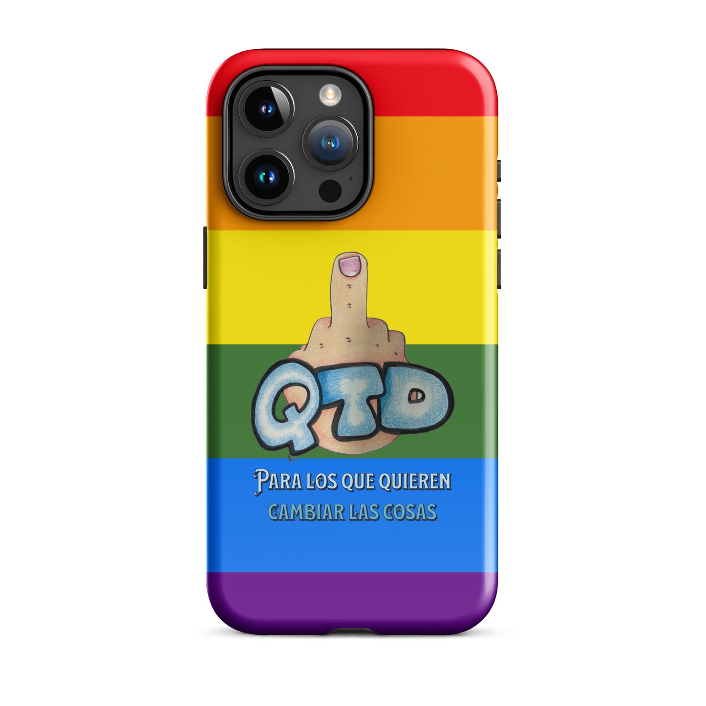 Funda dura para iPhone Arco Iris QTD