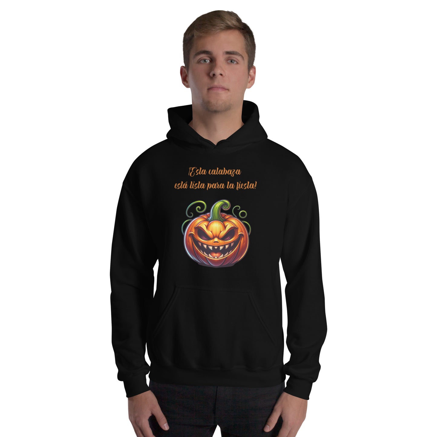 Sudadera con capucha unisex Calabaza QTD