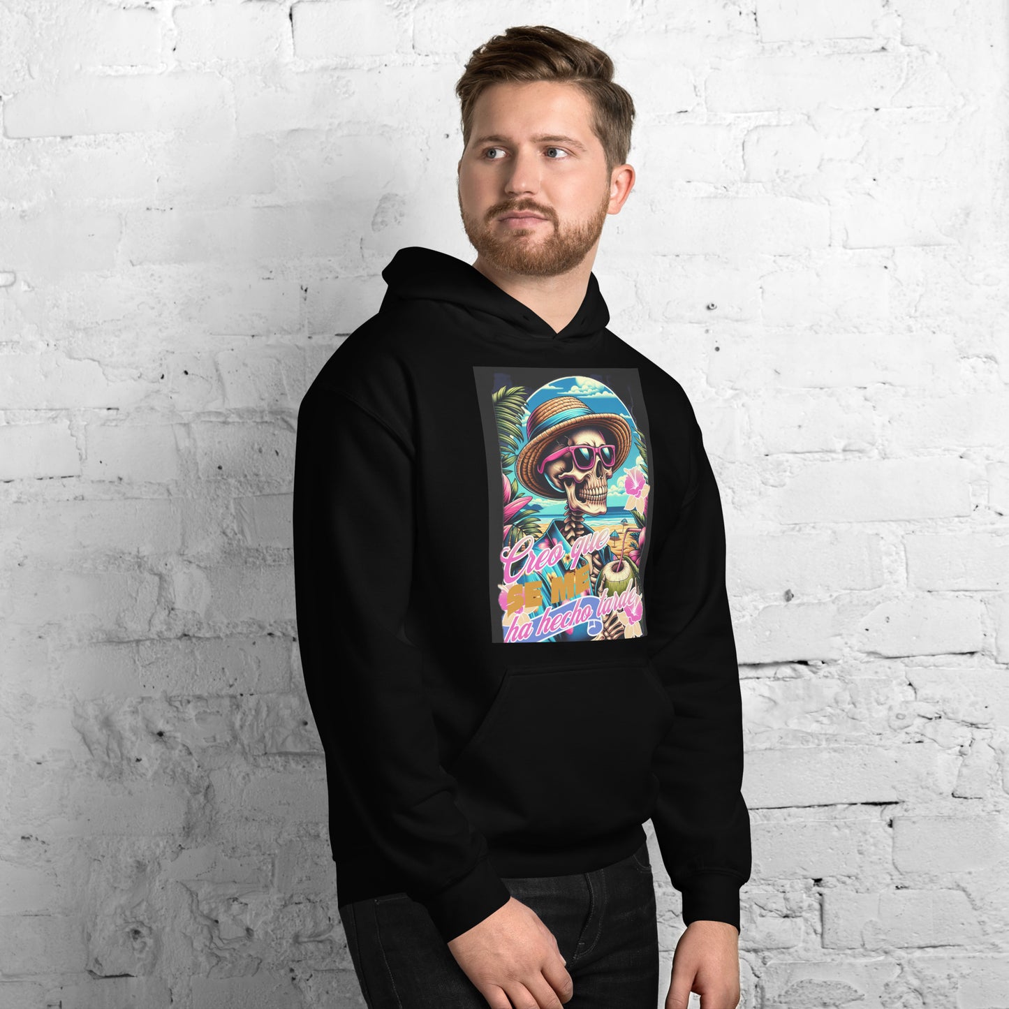 Sudadera con capucha unisex Calavera QTD