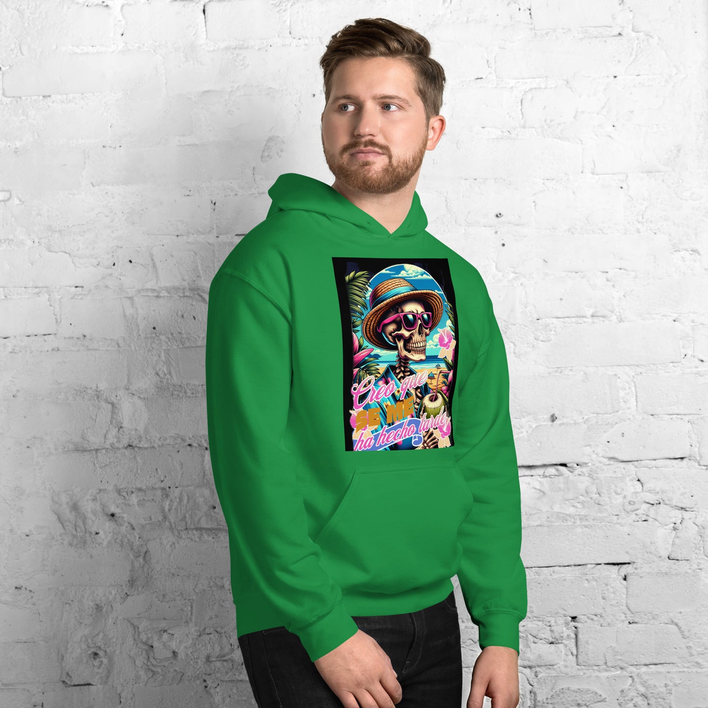 Sudadera con capucha unisex Calavera QTD