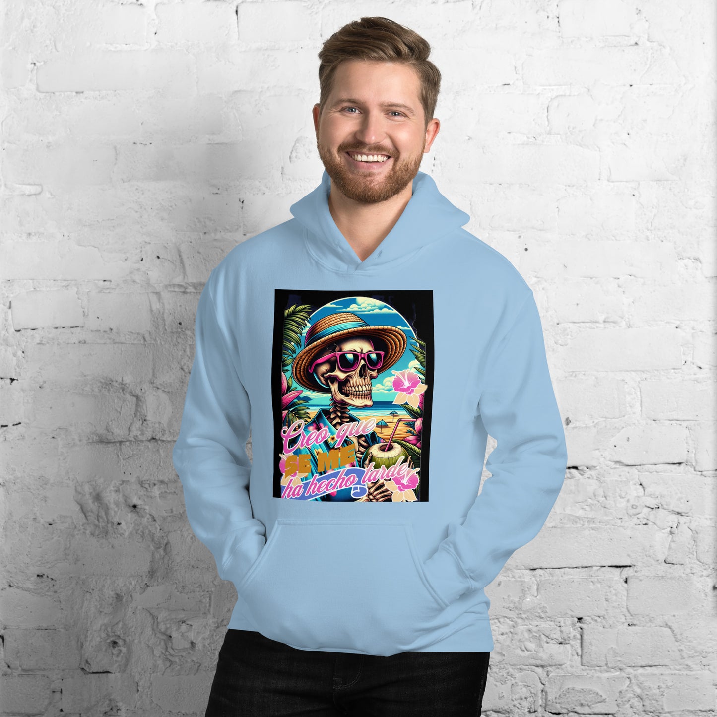 Sudadera con capucha unisex Calavera QTD