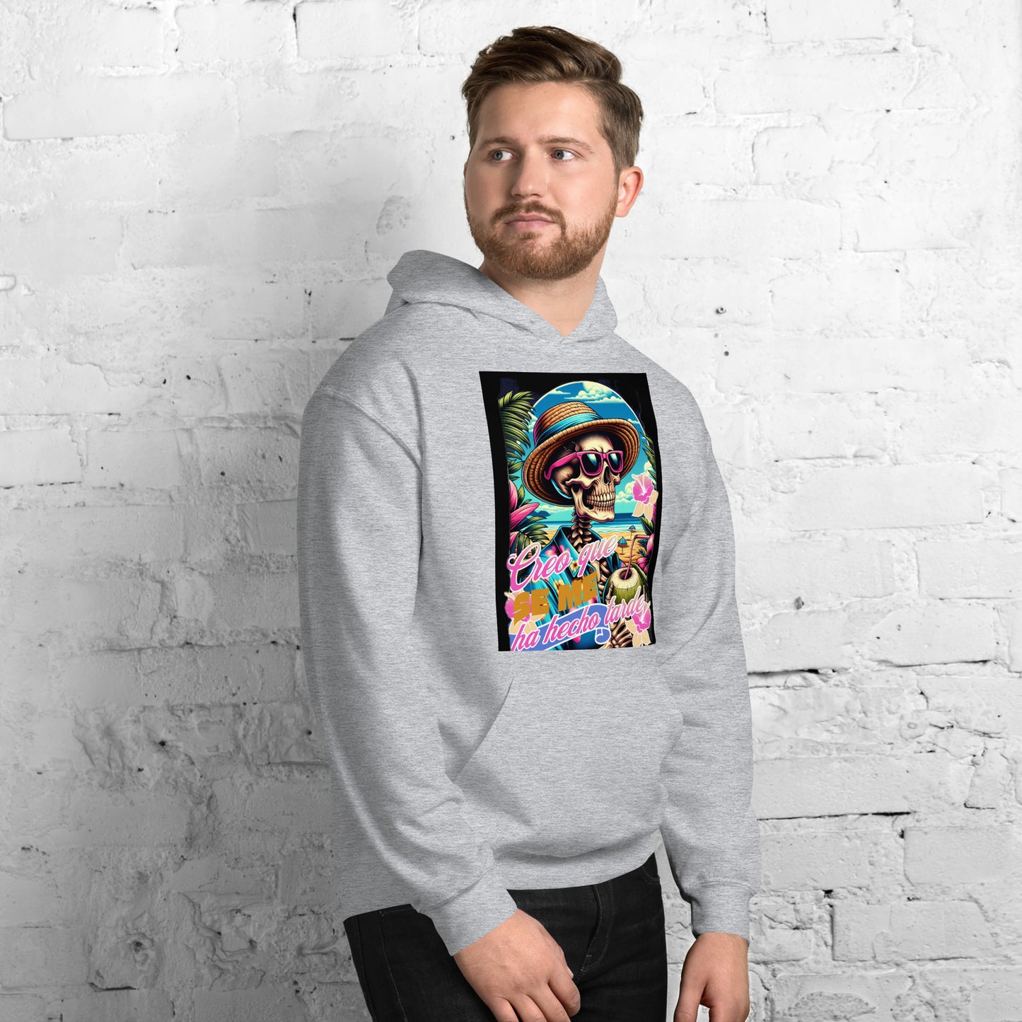 Sudadera con capucha unisex Calavera QTD