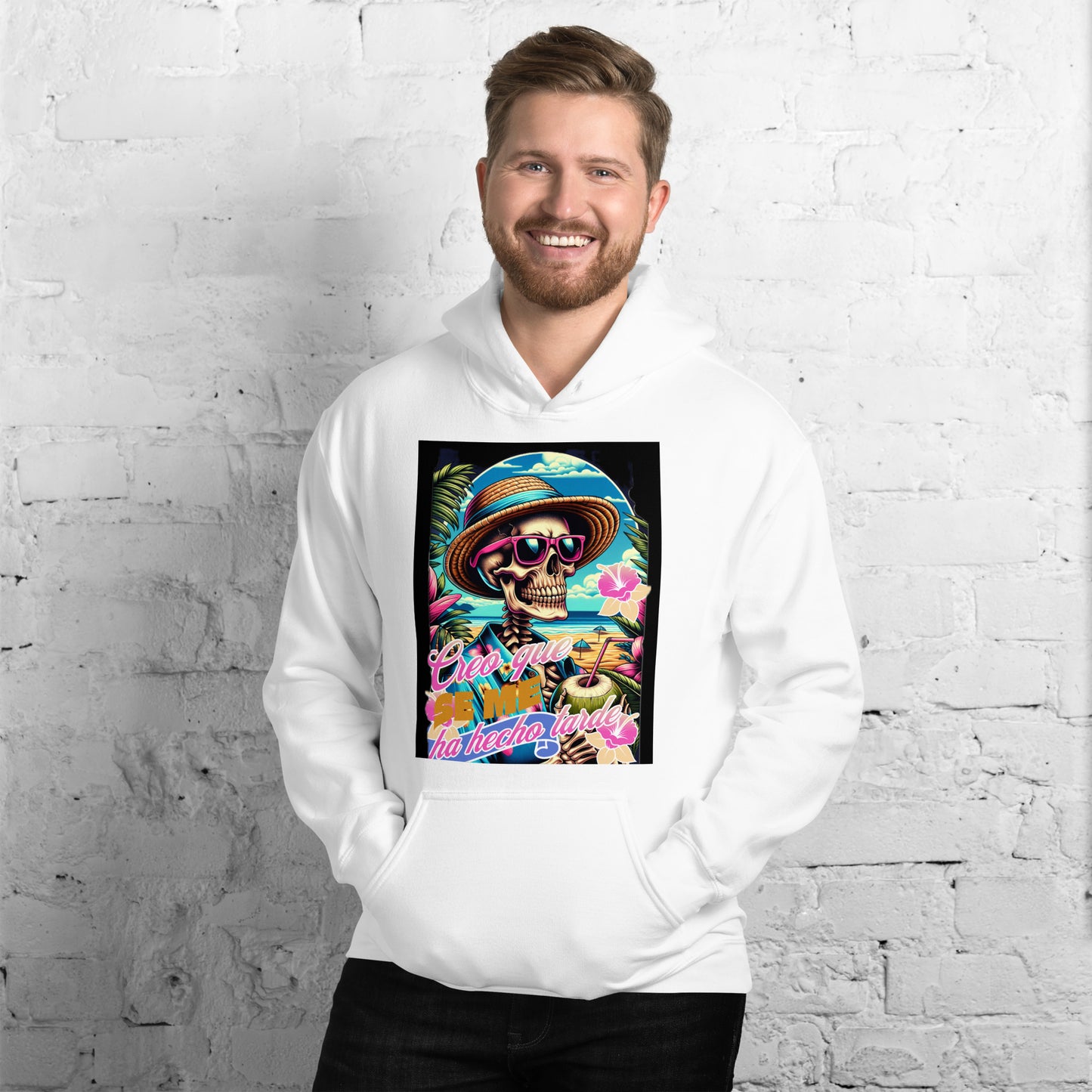 Sudadera con capucha unisex Calavera QTD