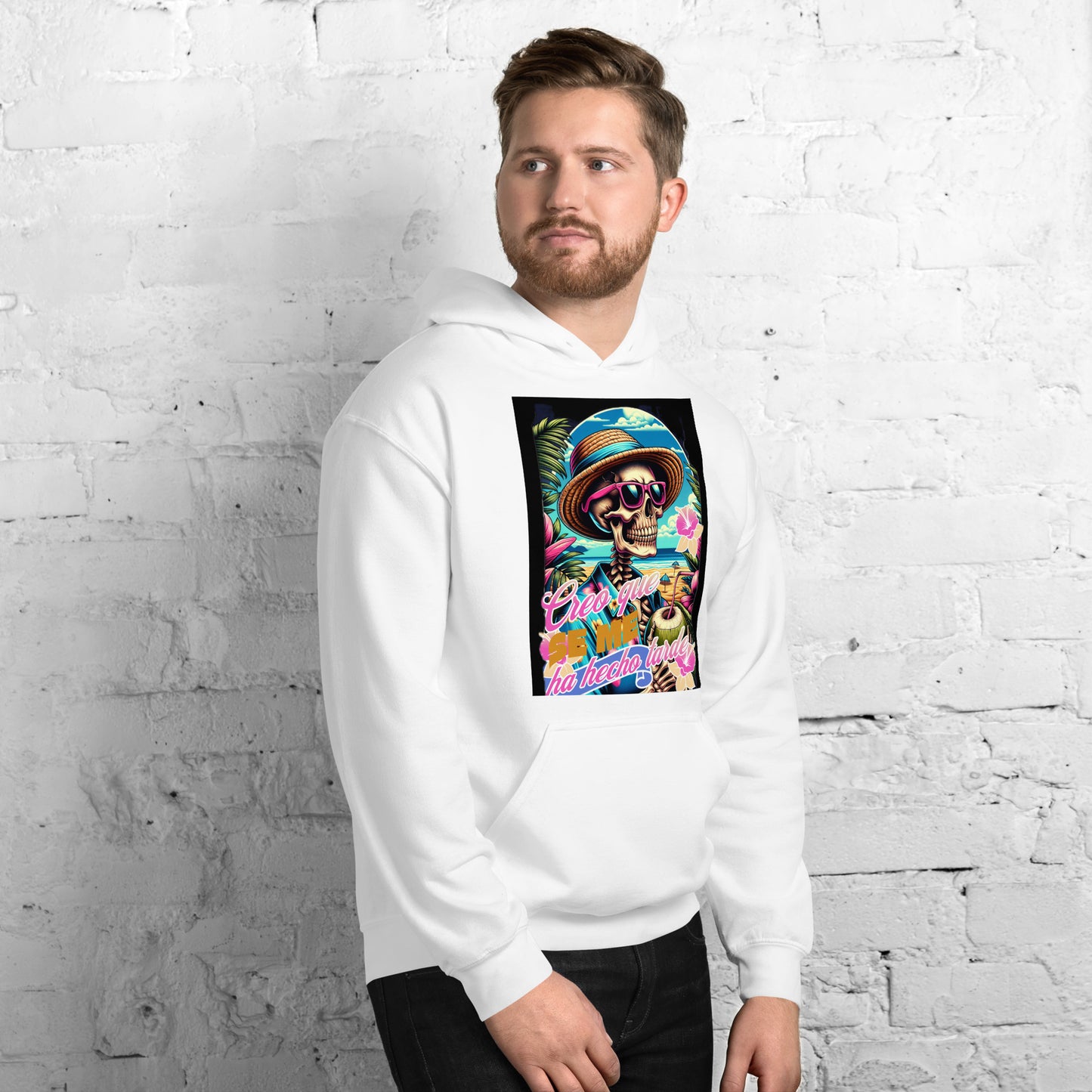 Sudadera con capucha unisex Calavera QTD