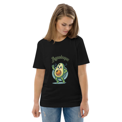 Camiseta de algodón orgánico unisex Aguacate QTD