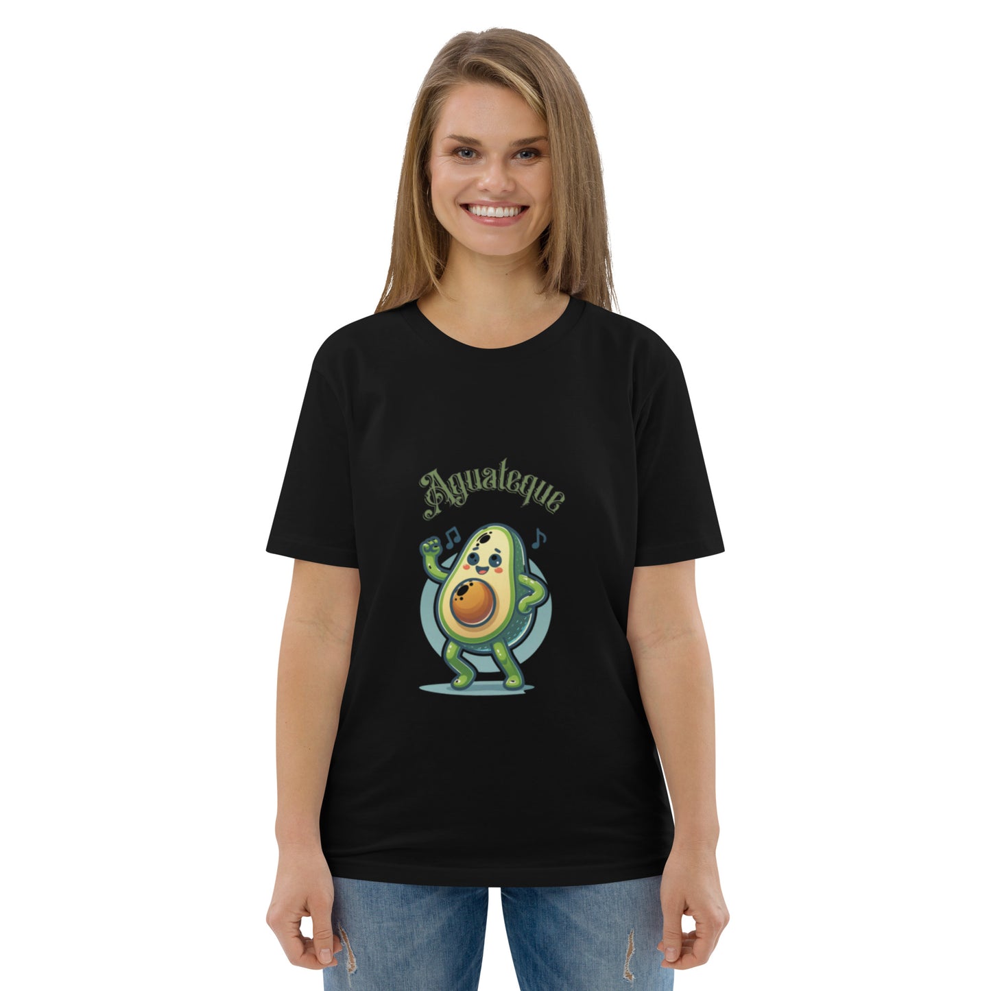 Camiseta de algodón orgánico unisex Aguacate QTD