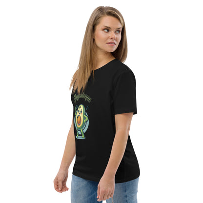 Camiseta de algodón orgánico unisex Aguacate QTD