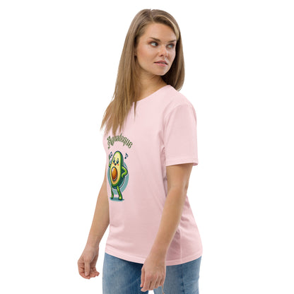 Camiseta de algodón orgánico unisex Aguacate QTD