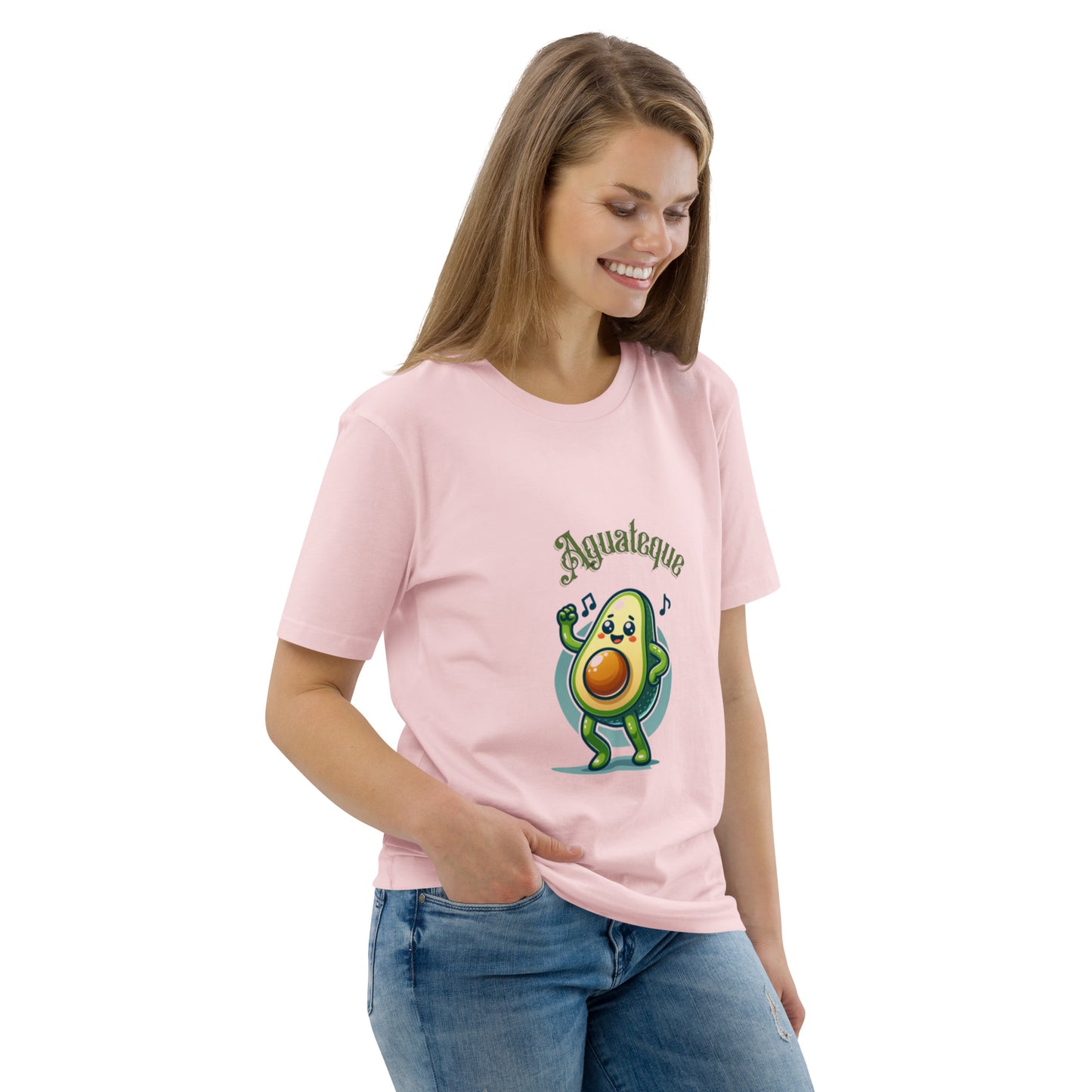 Camiseta de algodón orgánico unisex Aguacate QTD