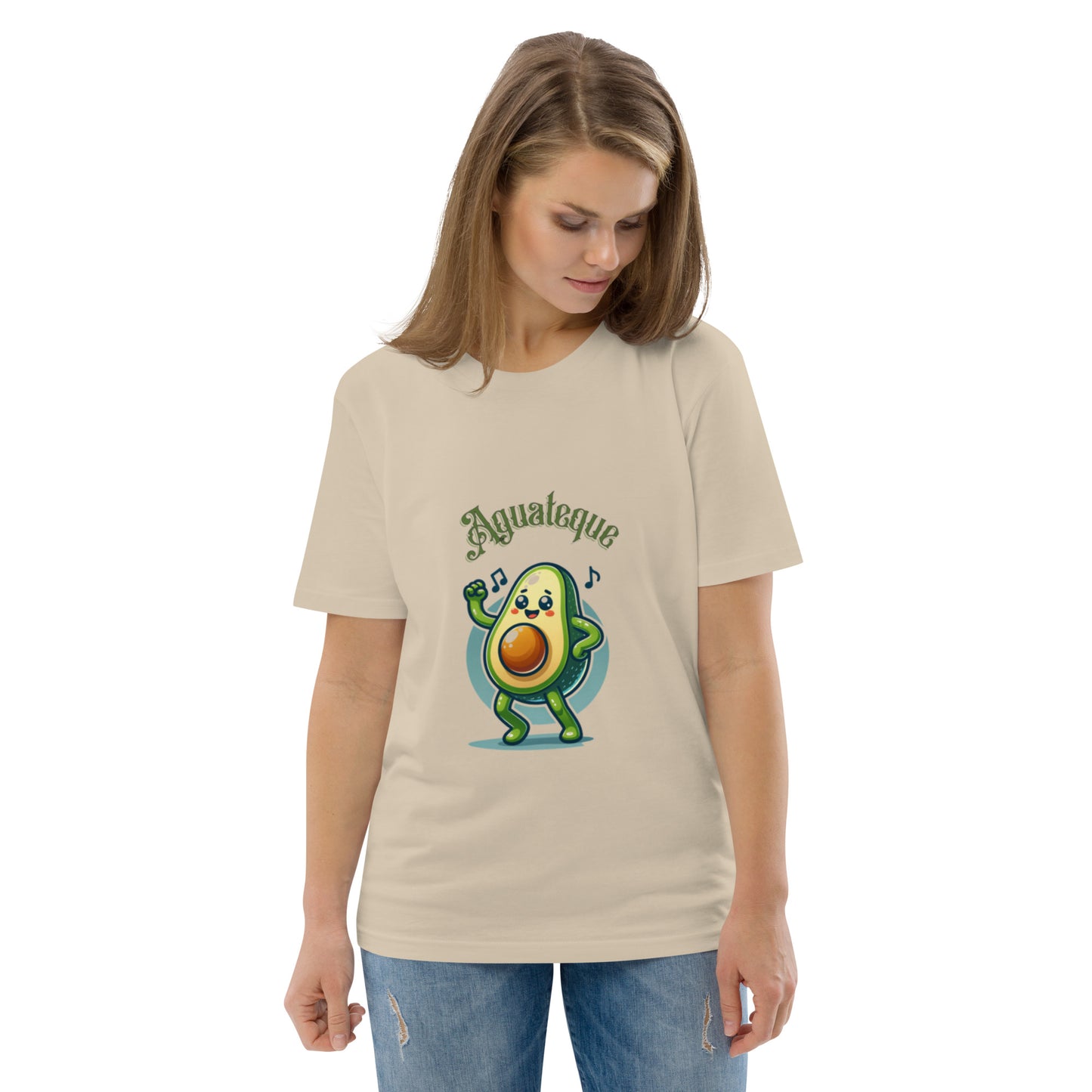 Camiseta de algodón orgánico unisex Aguacate QTD