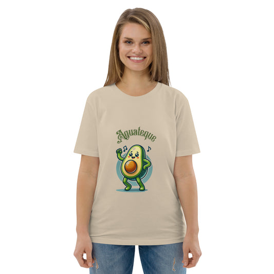 Camiseta de algodón orgánico unisex Aguacate QTD