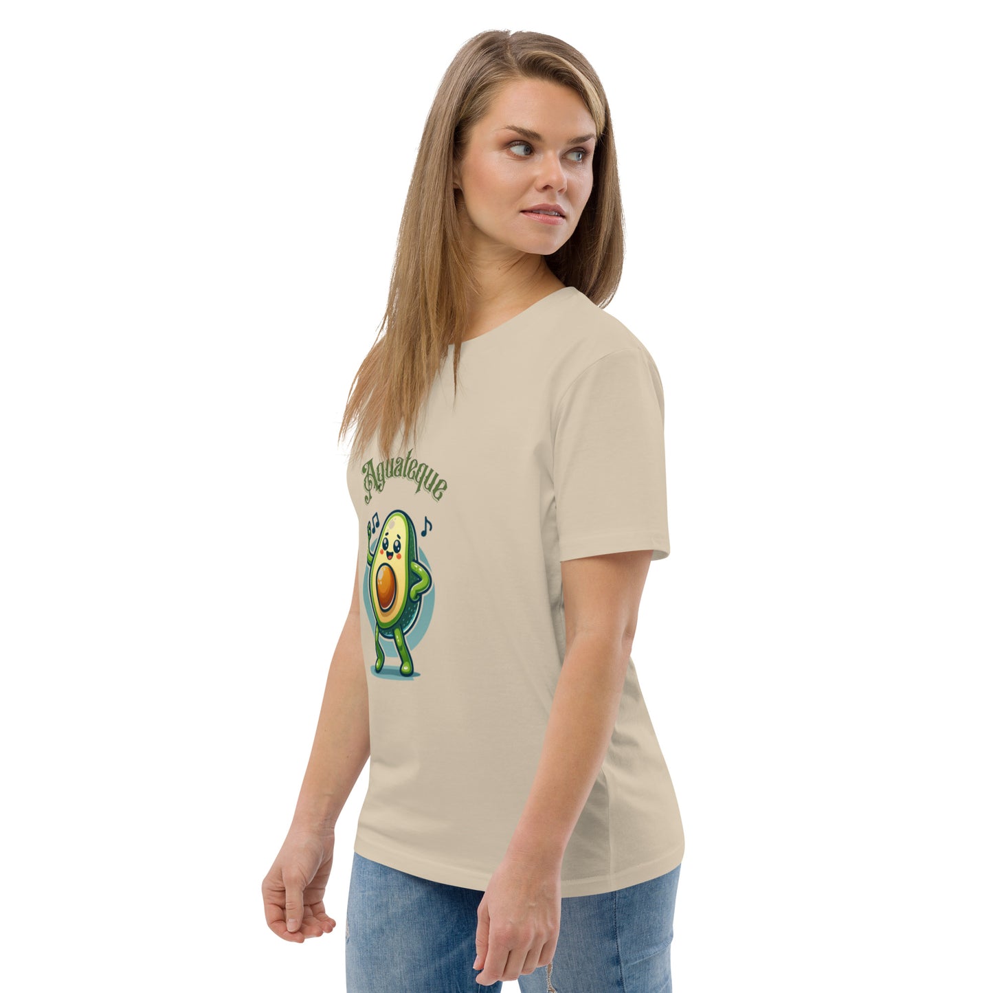 Camiseta de algodón orgánico unisex Aguacate QTD