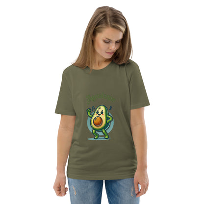 Camiseta de algodón orgánico unisex Aguacate QTD