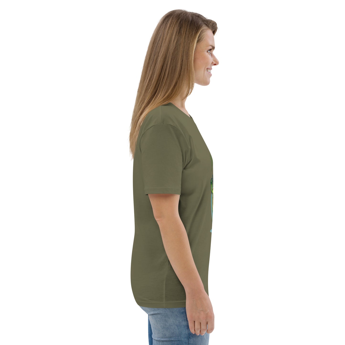 Camiseta de algodón orgánico unisex Aguacate QTD