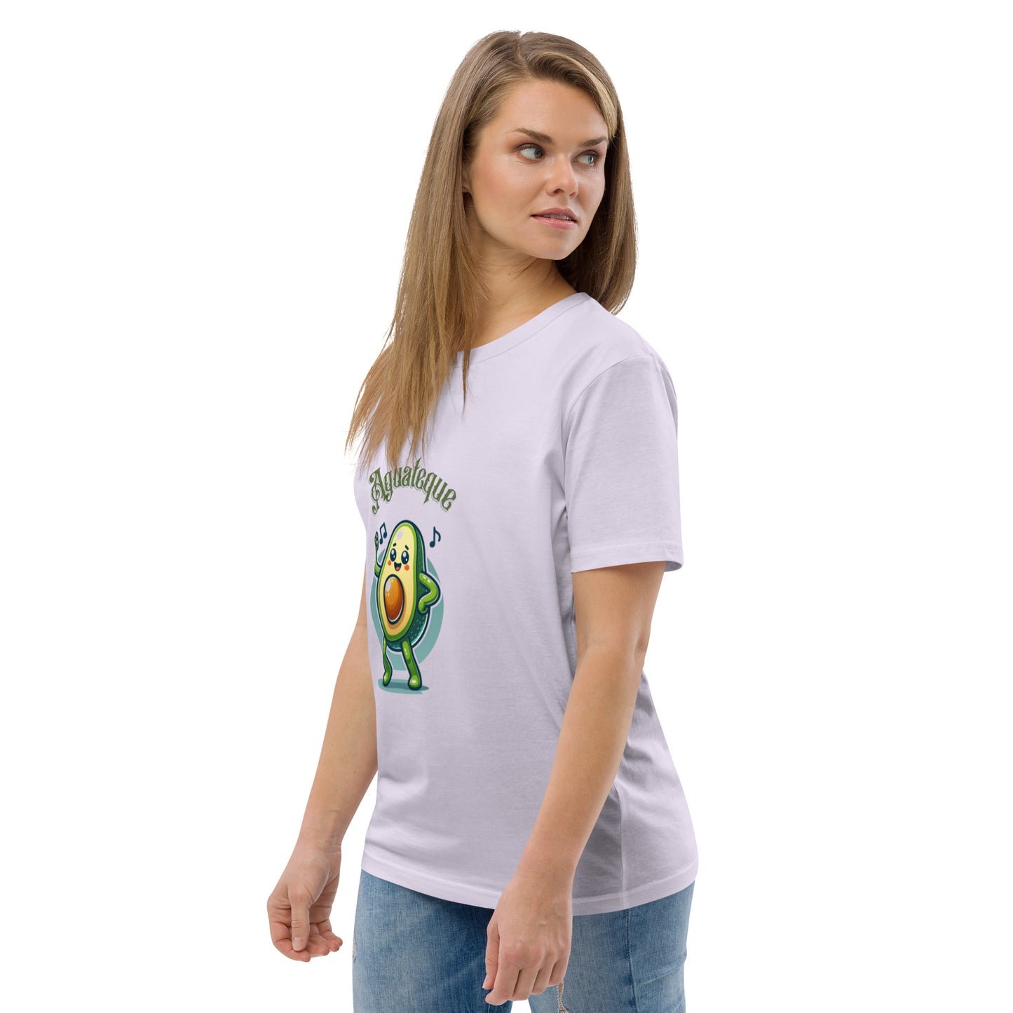 Camiseta de algodón orgánico unisex Aguacate QTD