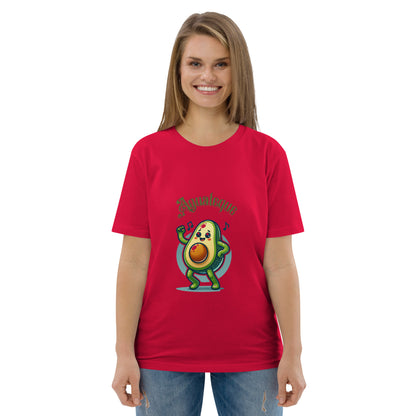 Camiseta de algodón orgánico unisex Aguacate QTD