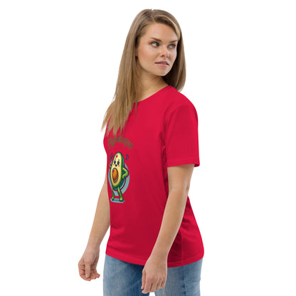 Camiseta de algodón orgánico unisex Aguacate QTD